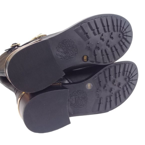 New Vince Camuto Wendeema WomensLeather MotoBoot Harness Detailed Mid-Calf 6.5M - Picture 11 of 14